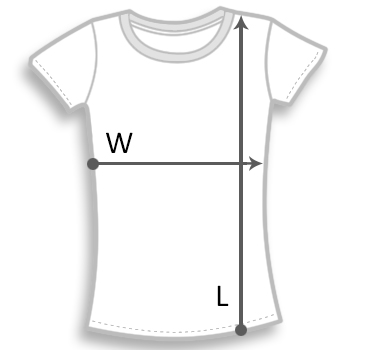 Orientierung T-Shirt Weite und Länge