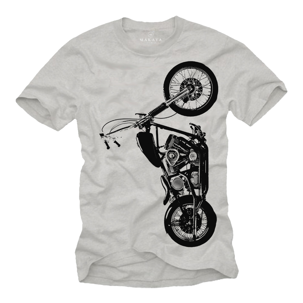 Herren T-Shirt - Chopper Motorrad Motiv
